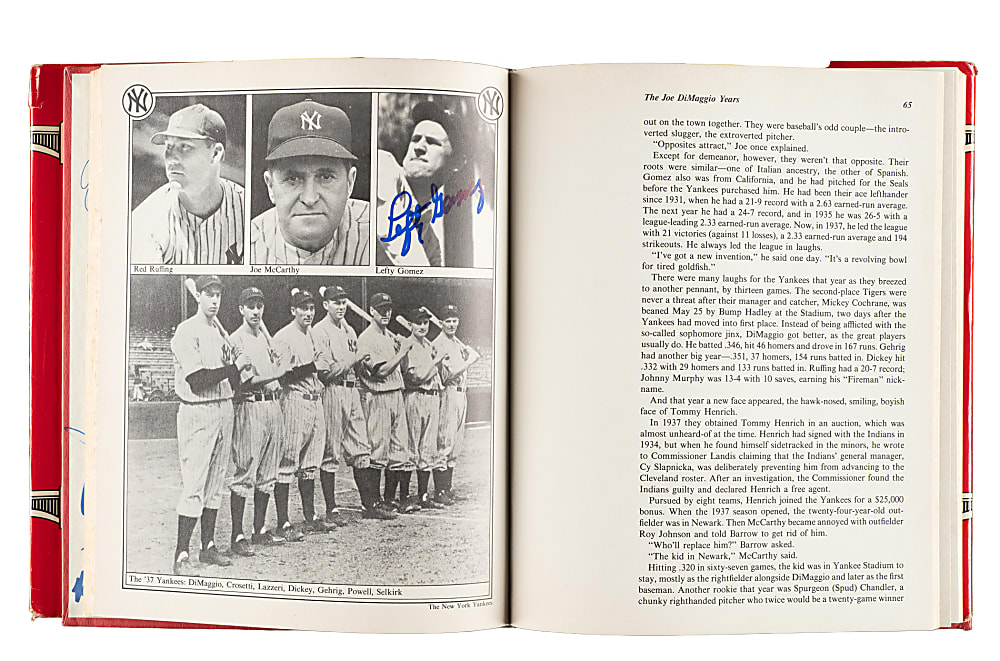 1979 "The Yankees: The Four Fabulous Eras of Baseball's Most Famous Team" Multi-Signed Book with DiMaggio, Mantle, Martin, and Mattingly - JSA