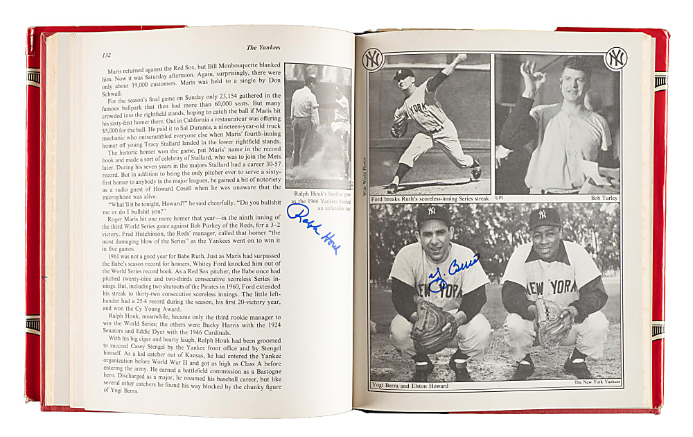 1979 "The Yankees: The Four Fabulous Eras of Baseball's Most Famous Team" Multi-Signed Book with DiMaggio, Mantle, Martin, and Mattingly - JSA