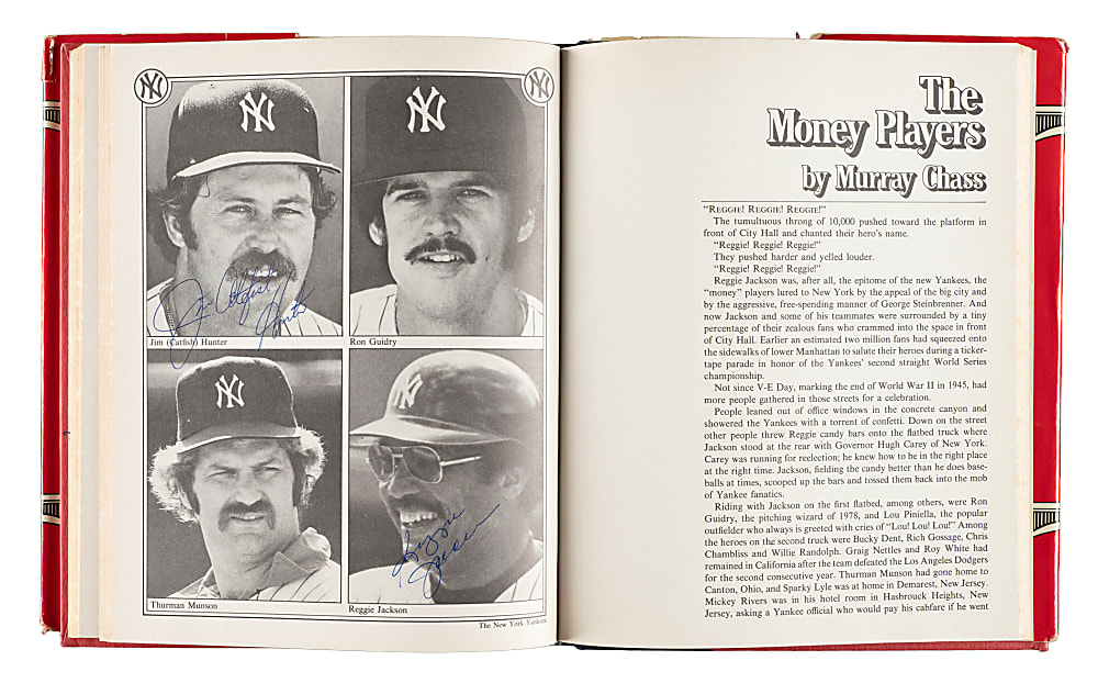 1979 "The Yankees: The Four Fabulous Eras of Baseball's Most Famous Team" Multi-Signed Book with DiMaggio, Mantle, Martin, and Mattingly - JSA