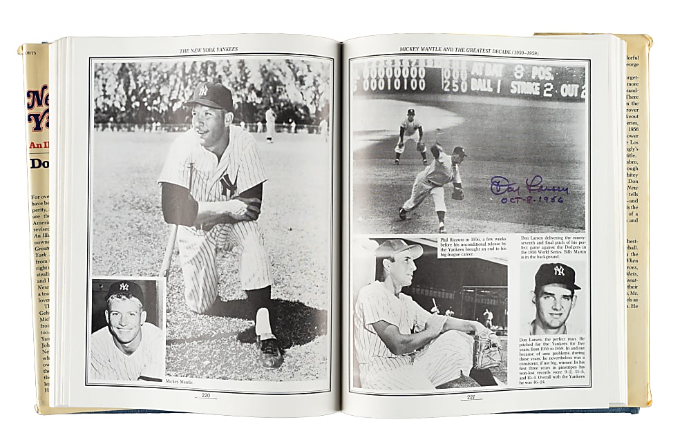 1987 "The New York Yankees: An Illustrated History" Multi-Signed Book with DiMaggio, Rizzuto, and Berra