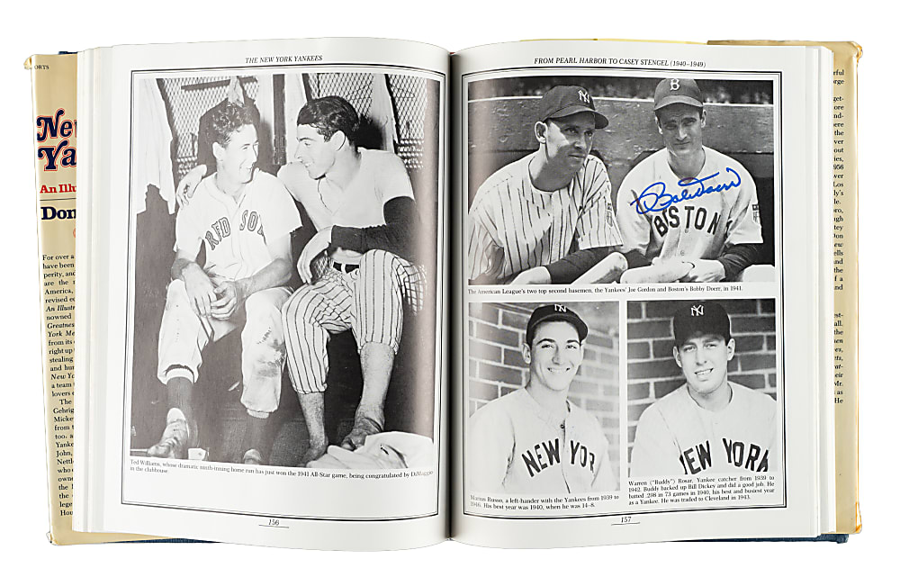 1987 "The New York Yankees: An Illustrated History" Multi-Signed Book with DiMaggio, Rizzuto, and Berra