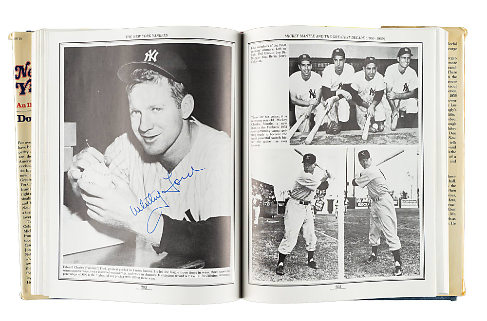 1987 "The New York Yankees: An Illustrated History" Multi-Signed Book with DiMaggio, Rizzuto, and Berra