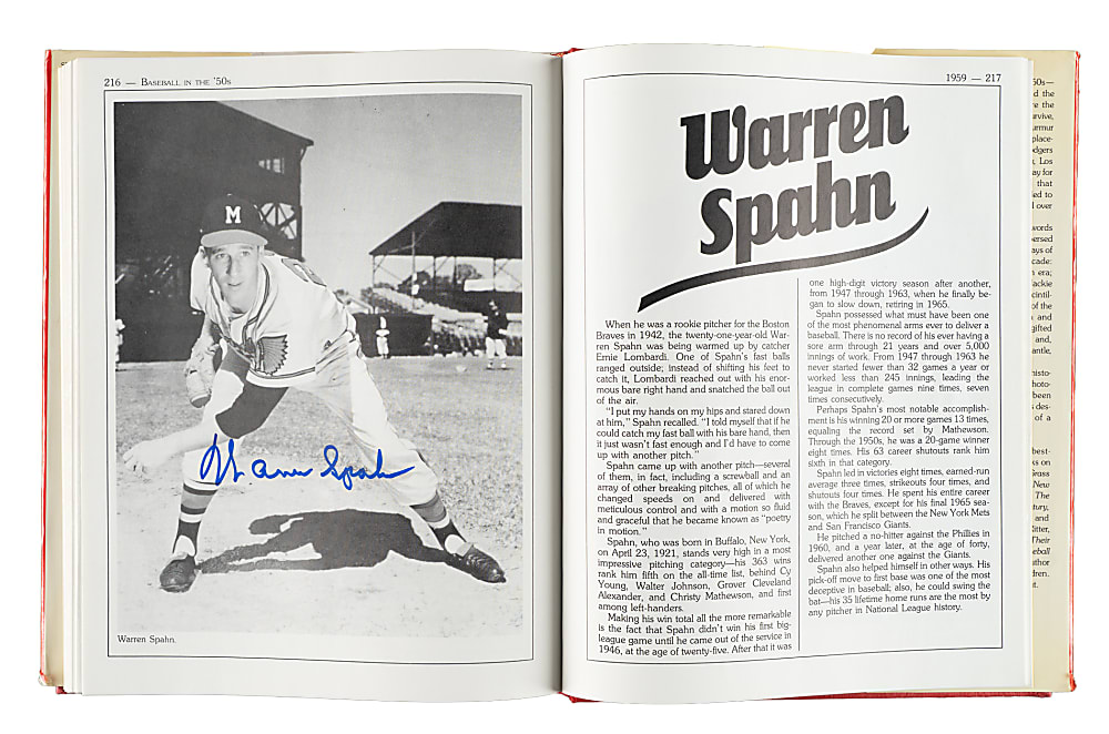 1987 "Baseball in the '50s" Multi-Signed Book Including 25 Hall of Famers