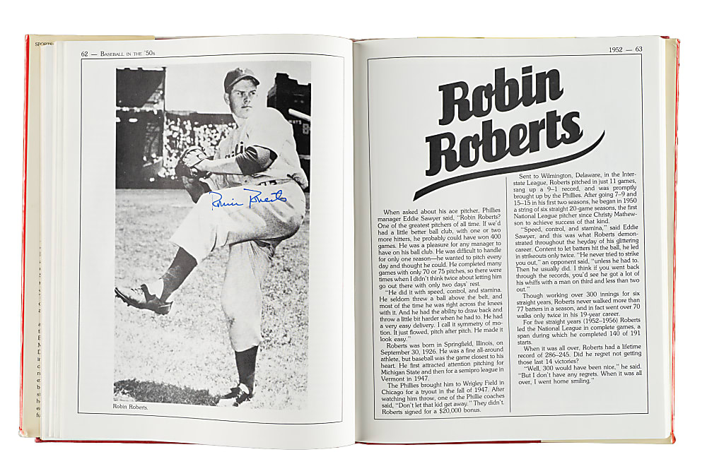 1987 "Baseball in the '50s" Multi-Signed Book Including 25 Hall of Famers