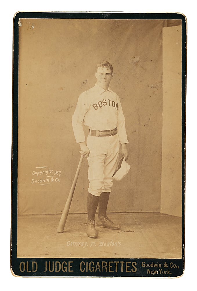 1888 N173 Old Judge Cabinet Dick Conway - Rare Black Mount!