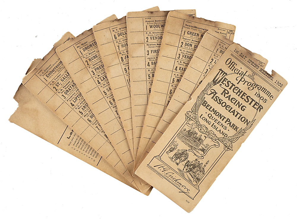 1905 Opening of Belmont Park Program