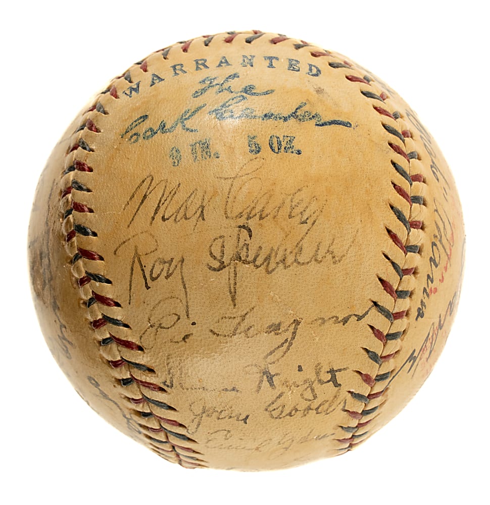 1925 Pittsburgh Pirates World Champions Team-Signed Baseball with Kenesaw Landis and Fred Clarke - JSA