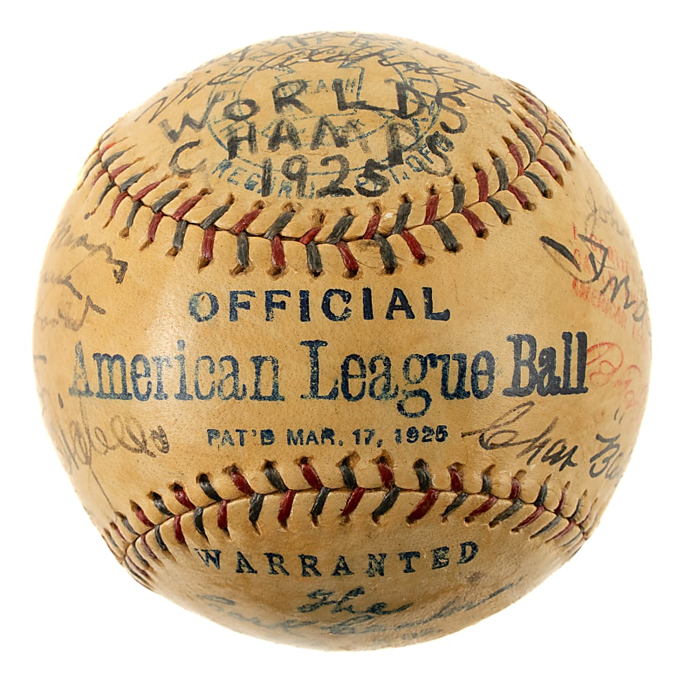 1925 Pittsburgh Pirates World Champions Team-Signed Baseball with Kenesaw Landis and Fred Clarke - JSA