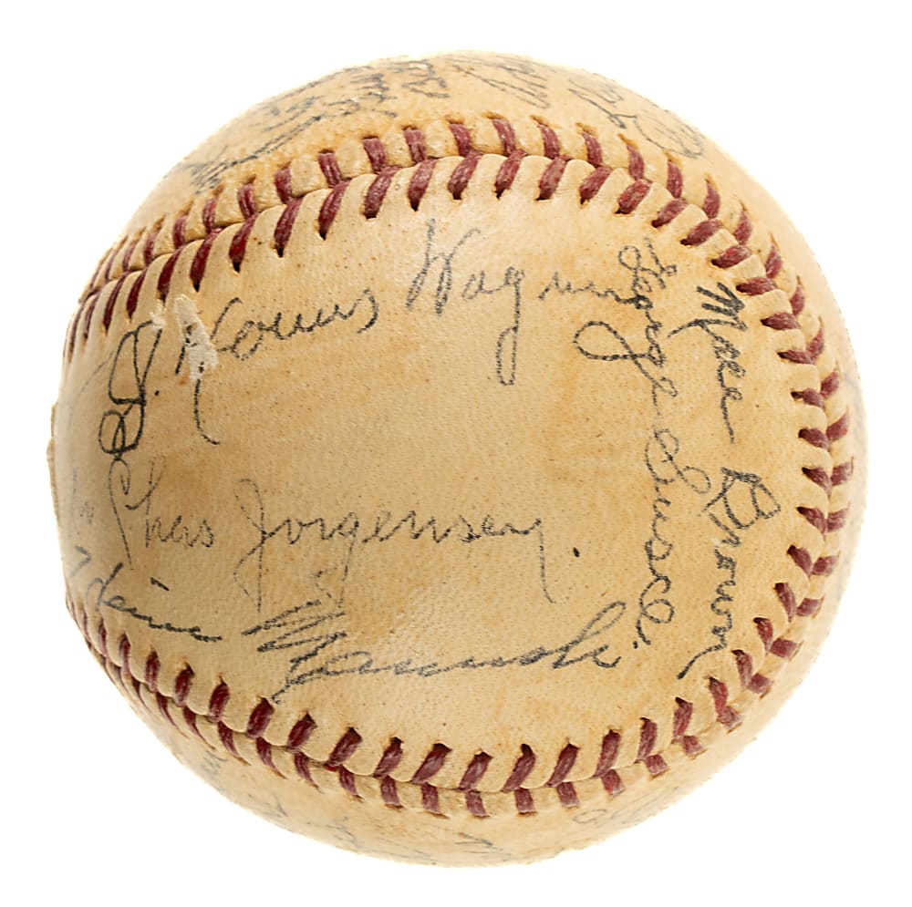 1939 Pittsburgh Pirates Team-Signed Baseball with Honus Wagner and Pie Traynor - JSA