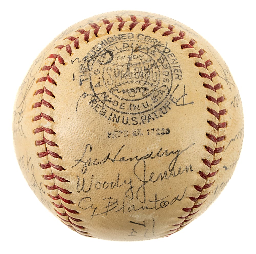 1939 Pittsburgh Pirates Team-Signed Baseball with Honus Wagner and Pie Traynor - JSA