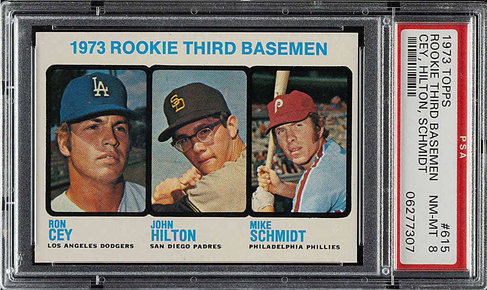 1973 Topps #615 Mike Schmidt Rookie PSA NM-MT 8