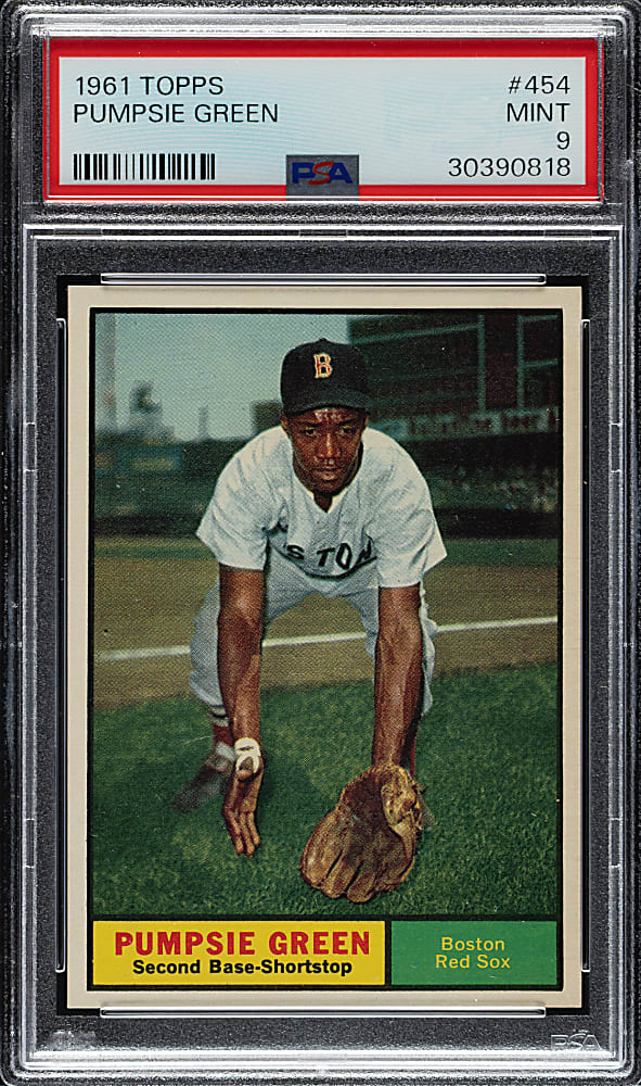 1961 Topps #454 Pumpsie Green PSA MINT 9