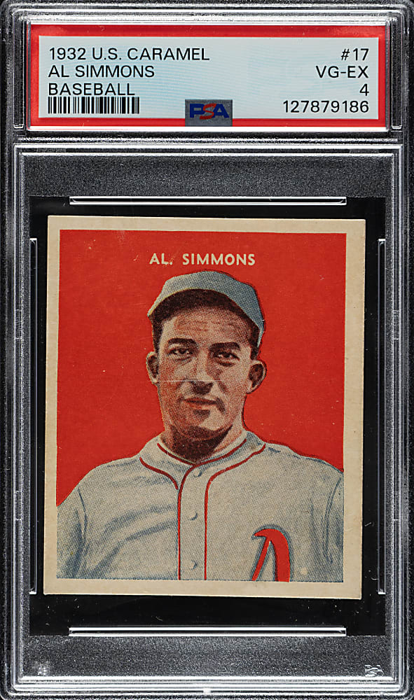 1932 R328 U.S. Caramel #17 Al Simmons PSA VG-EX 4