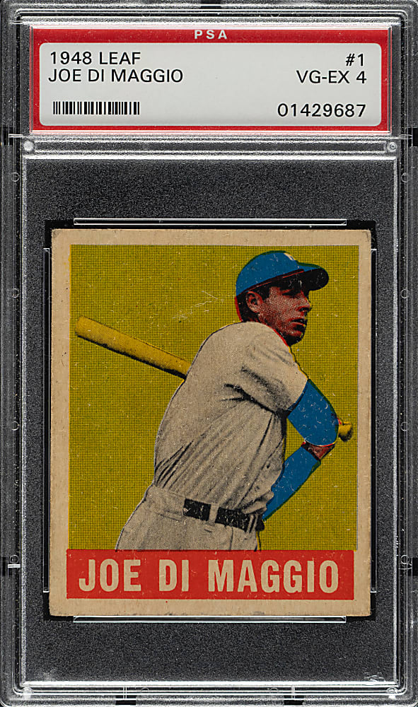 1948-1949 Leaf #1 Joe DiMaggio PSA VG-EX 4