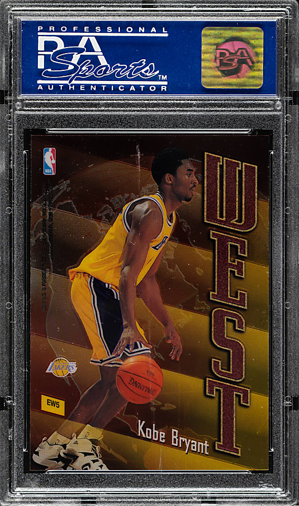 1998-1999 Topps East-West Basketball #EW5 Michael Jordan and Kobe Bryant PSA MINT 9