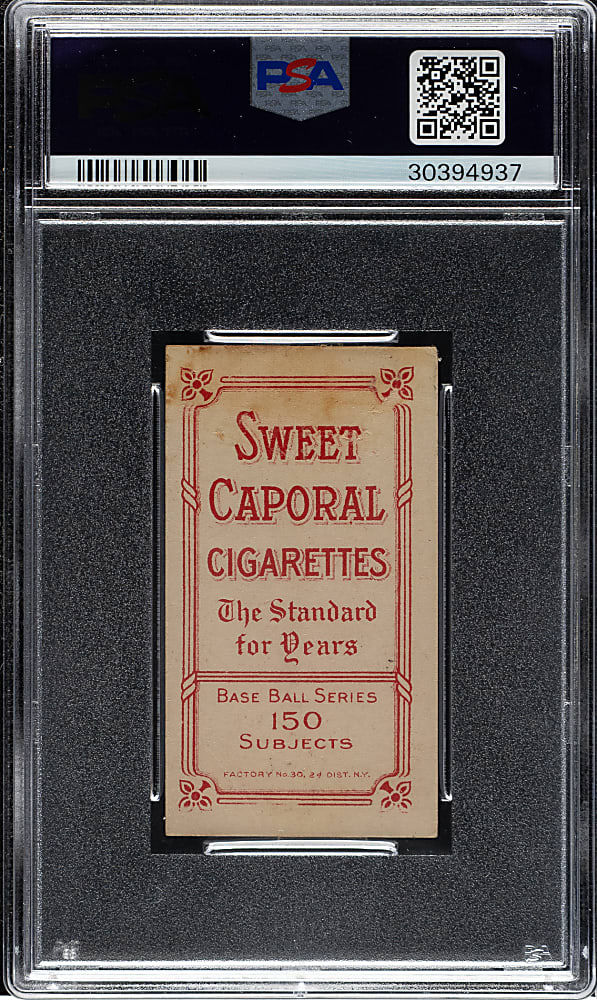 1909-1911 T206 White Border Ty Cobb Portrait Green Background PSA POOR 1