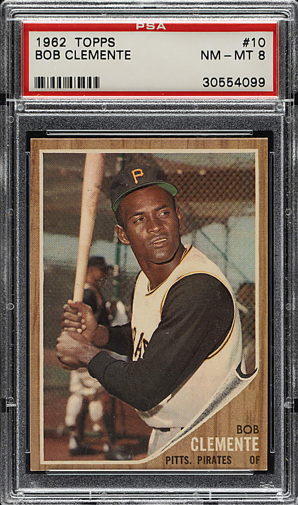 1962 Topps #10 Roberto Clemente PSA NM-MT 8