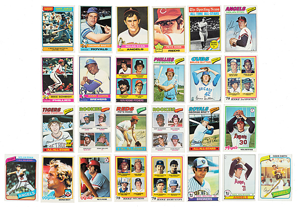 1976 to 1980 Topps Complete Set Collection (5 Sets, 3,542 Cards)