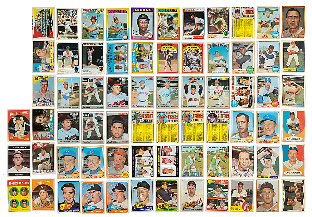 1957 to 1978 Topps Shoebox Collection (1,884) Including 89 Hall of Famers