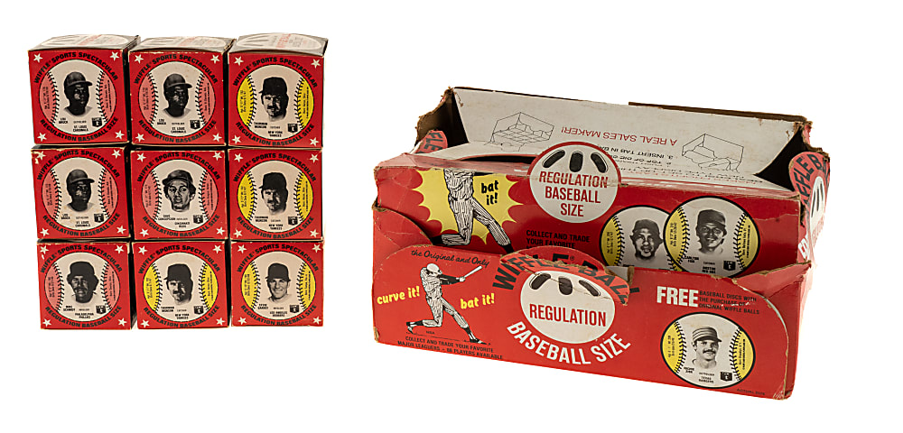 1979 Wiffle Ball Discs Full Boxes Collection (9) Plus Original Display Box