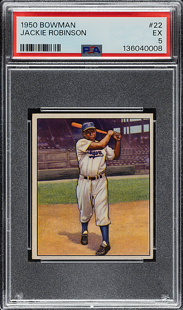 1950 Bowman #22 Jackie Robinson PSA EX 5