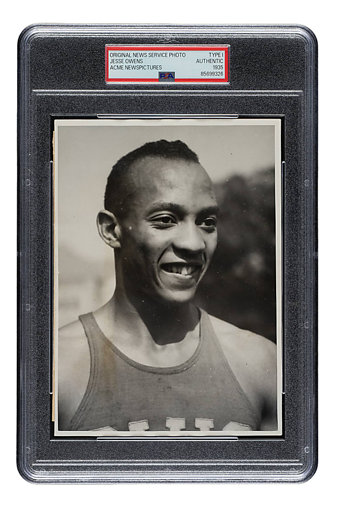 1935 Jesse Owens Original ACME Newspictures Photograph PSA/DNA Type I