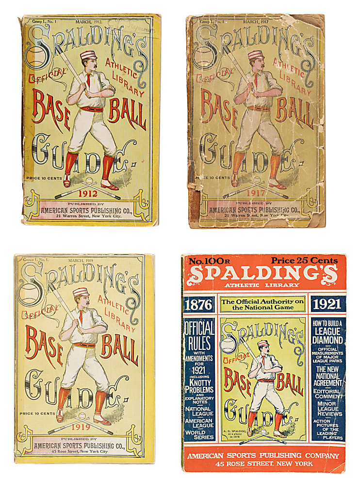1912 to 1937 Spalding Baseball Guide Collection (8)