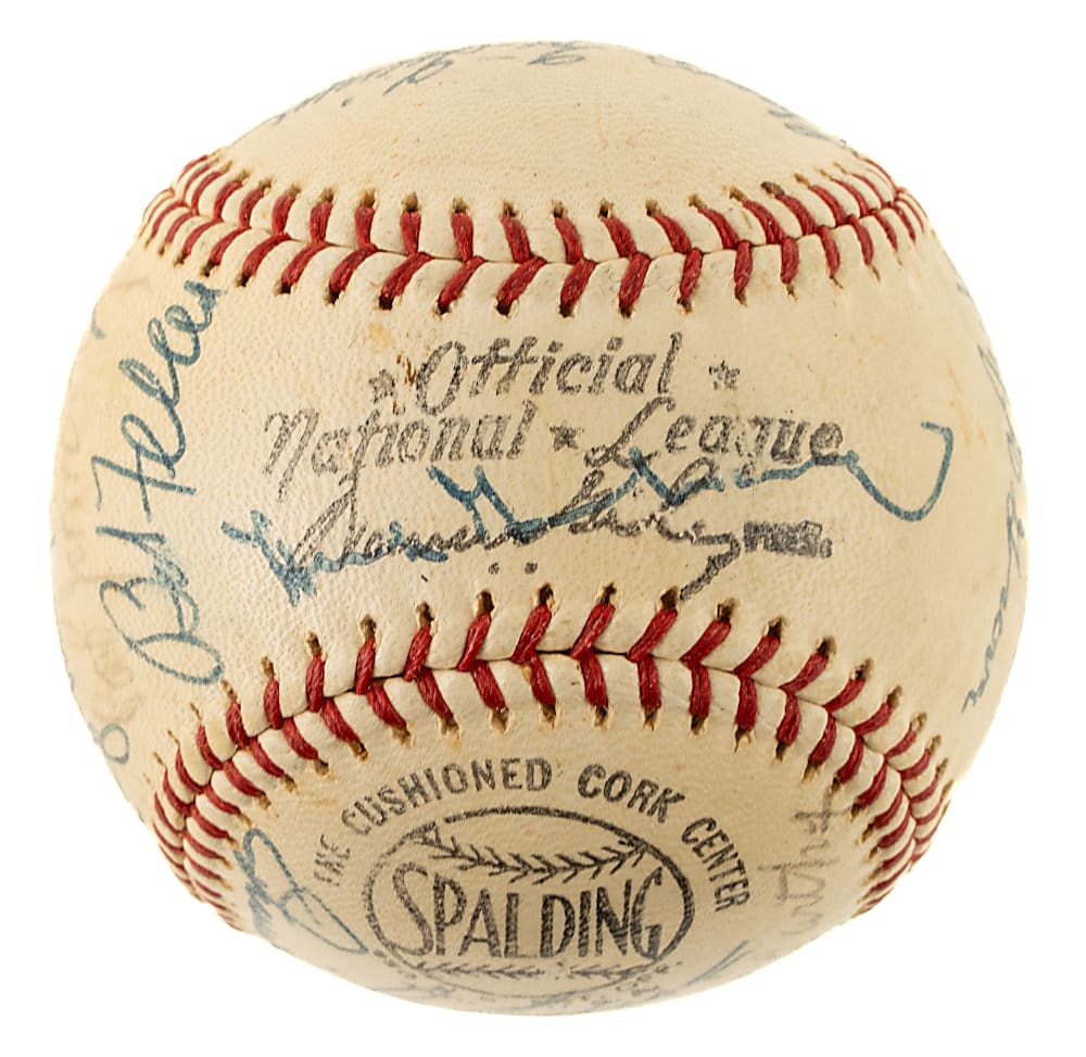 1939 American League All-Star Team-Signed Reunion Baseball with DiMaggio, Foxx, and Greenberg - JSA