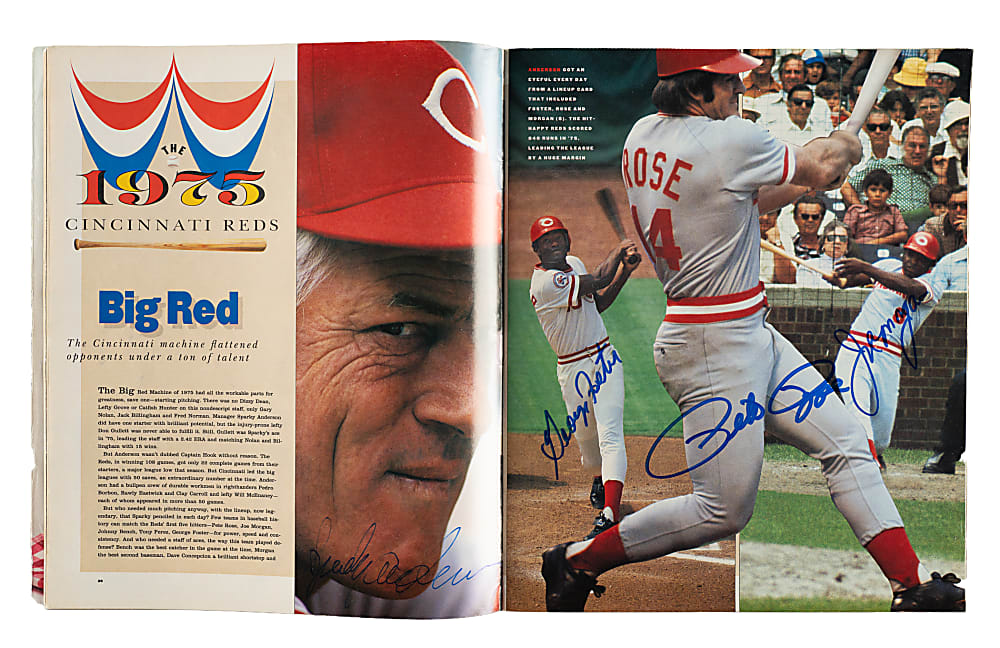 1991 "Sports Illustrated Presents Baseball's 20 Greatest Teams of All Time" Multi-Signed Magazine (98 Signatures) with Mantle "HOF 1974" Inscription, Mays, and DiMaggio - JSA
