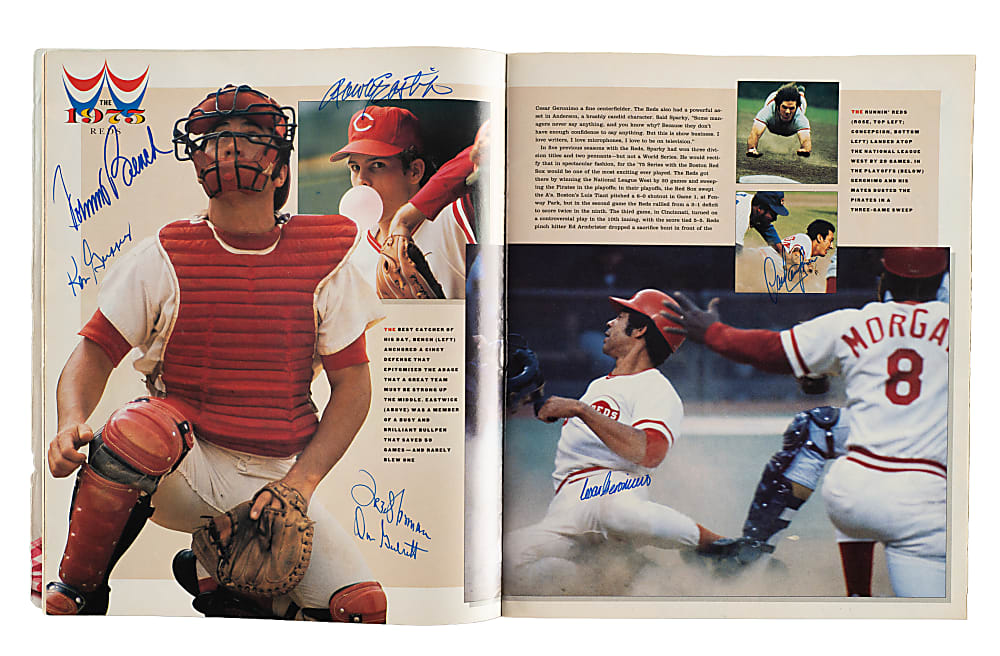 1991 "Sports Illustrated Presents Baseball's 20 Greatest Teams of All Time" Multi-Signed Magazine (98 Signatures) with Mantle "HOF 1974" Inscription, Mays, and DiMaggio - JSA