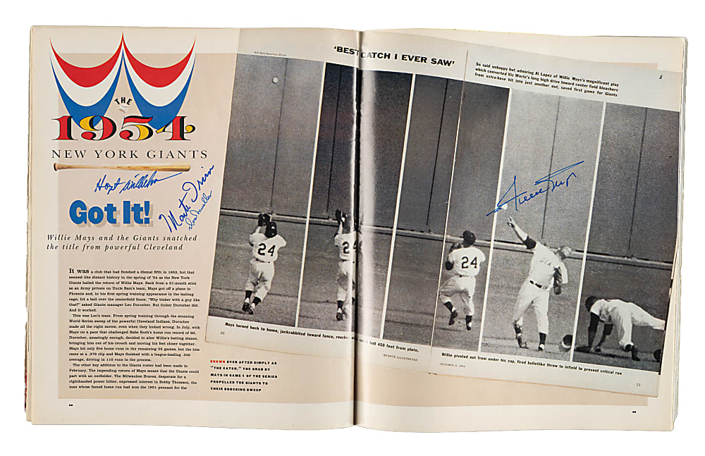 1991 "Sports Illustrated Presents Baseball's 20 Greatest Teams of All Time" Multi-Signed Magazine (98 Signatures) with Mantle "HOF 1974" Inscription, Mays, and DiMaggio - JSA