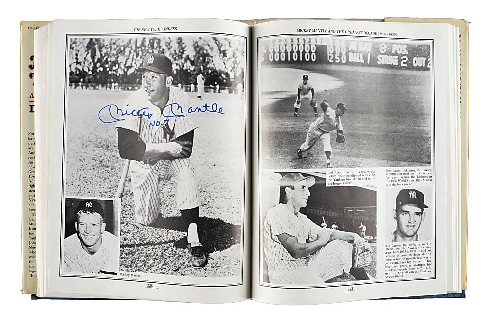 1987 "The New York Yankees: An Illustrated History" Multi-Signed Book with DiMaggio, Mantle, Mays, and Seaver - JSA