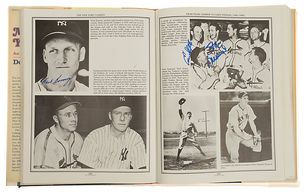 1987 "The New York Yankees: An Illustrated History" Multi-Signed Book with DiMaggio, Mantle, Mays, and Seaver - JSA