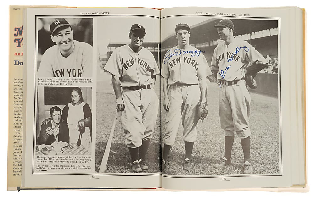 1987 "The New York Yankees: An Illustrated History" Multi-Signed Book with DiMaggio, Mantle, Mays, and Seaver - JSA