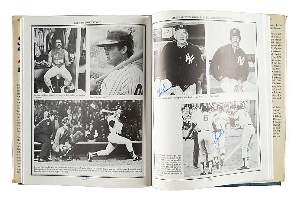 1987 "The New York Yankees: An Illustrated History" Multi-Signed Book with DiMaggio, Mantle, Mays, and Seaver - JSA