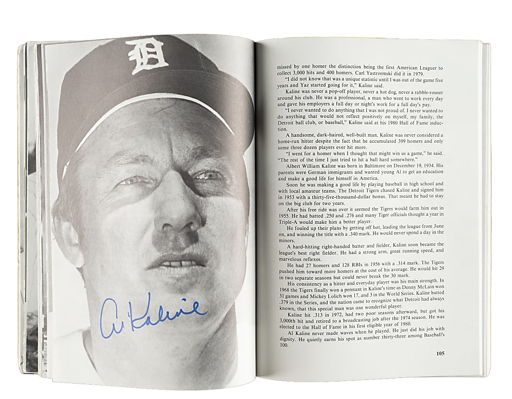 1981 "Baseball's 100" Multi-Signed Book (59 Signatures) with Mantle, Aaron, Koufax, Mays, T. Williams, and DiMaggio - JSA