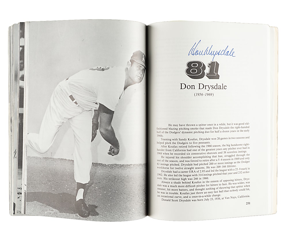 1981 "Baseball's 100" Multi-Signed Book (59 Signatures) with Mantle, Aaron, Koufax, Mays, T. Williams, and DiMaggio - JSA