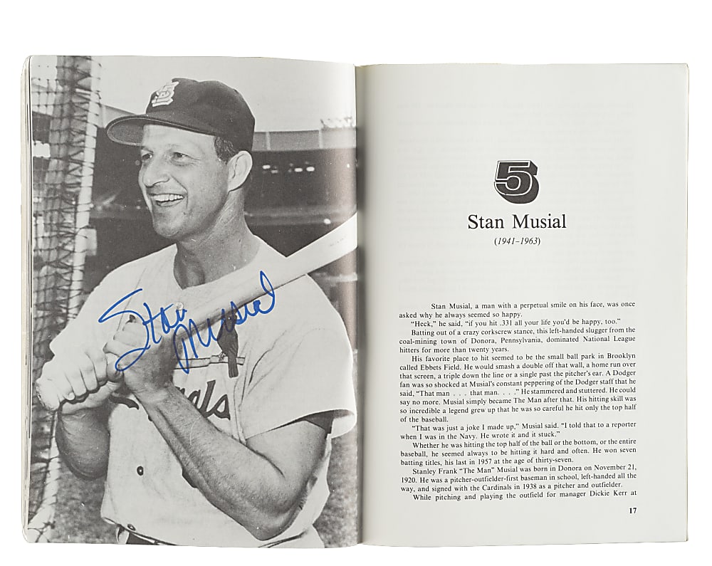 1981 "Baseball's 100" Multi-Signed Book (59 Signatures) with Mantle, Aaron, Koufax, Mays, T. Williams, and DiMaggio - JSA