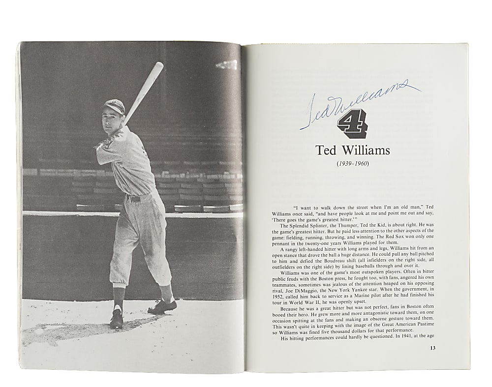 1981 "Baseball's 100" Multi-Signed Book (59 Signatures) with Mantle, Aaron, Koufax, Mays, T. Williams, and DiMaggio - JSA