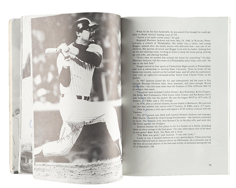 1981 "Baseball's 100" Multi-Signed Book (59 Signatures) with Mantle, Aaron, Koufax, Mays, T. Williams, and DiMaggio - JSA