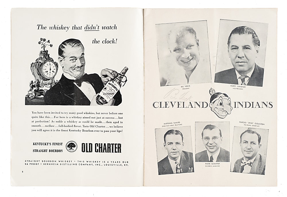 1941 to 1952 World Series Program Collection (6) Including Two Signed by Hall of Famers