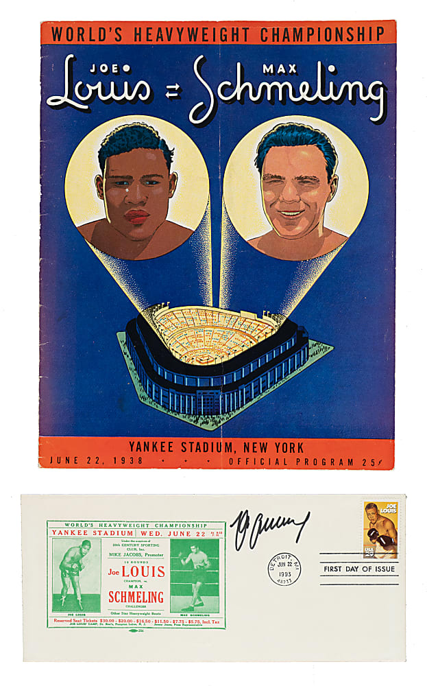 1938 Joe Louis vs. Max Schmeling World Heavyweight Championship Fight Program