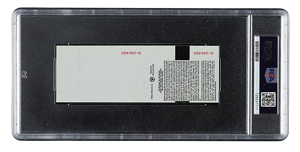 March 23, 1994 Los Angeles Kings (vs. Vancouver Canucks) Full Ticket PSA VG 3 - Wayne Gretzky Goal #802 Passes Howe All-Time Goals