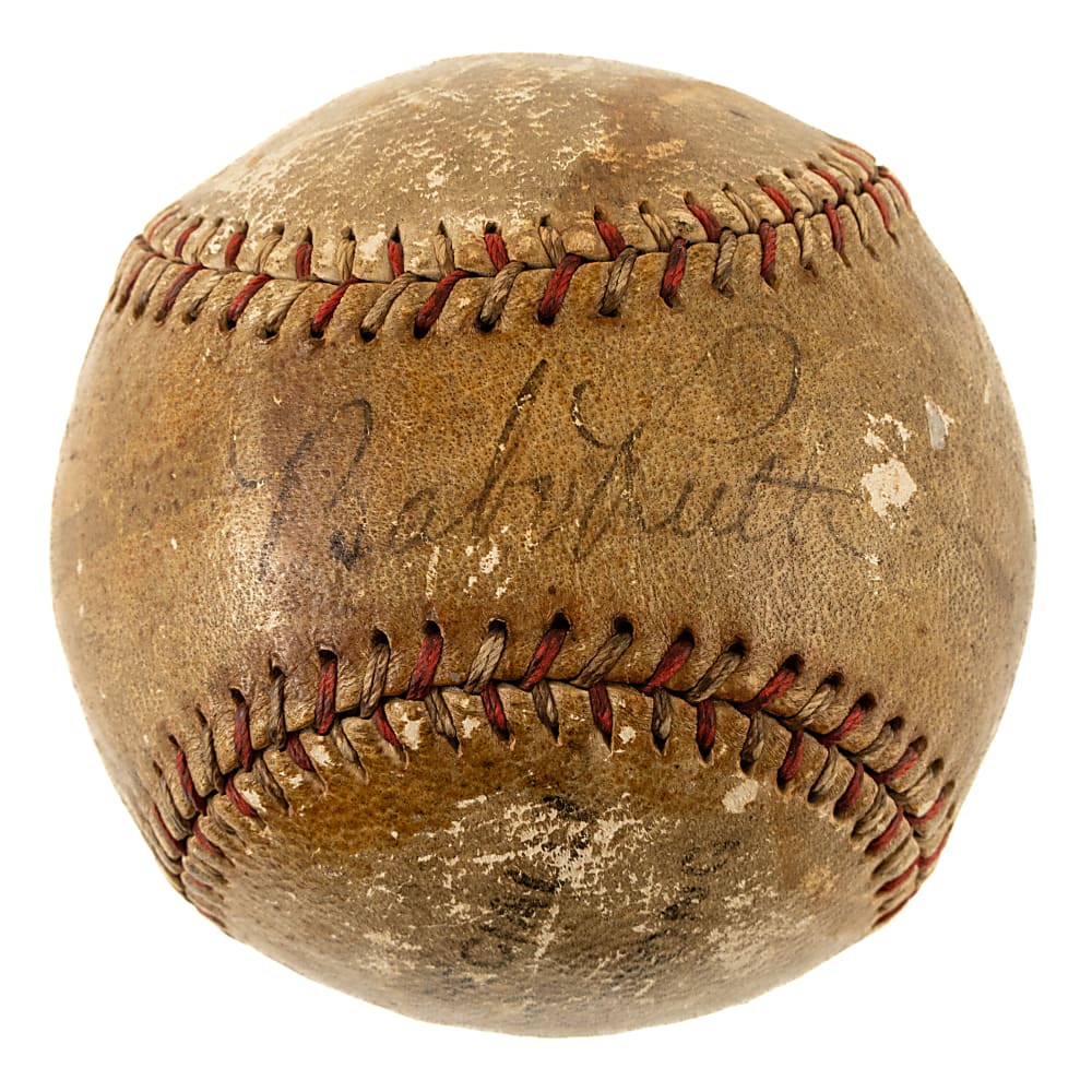 Babe Ruth and Lou Gehrig Dual-Signed Baseball - JSA