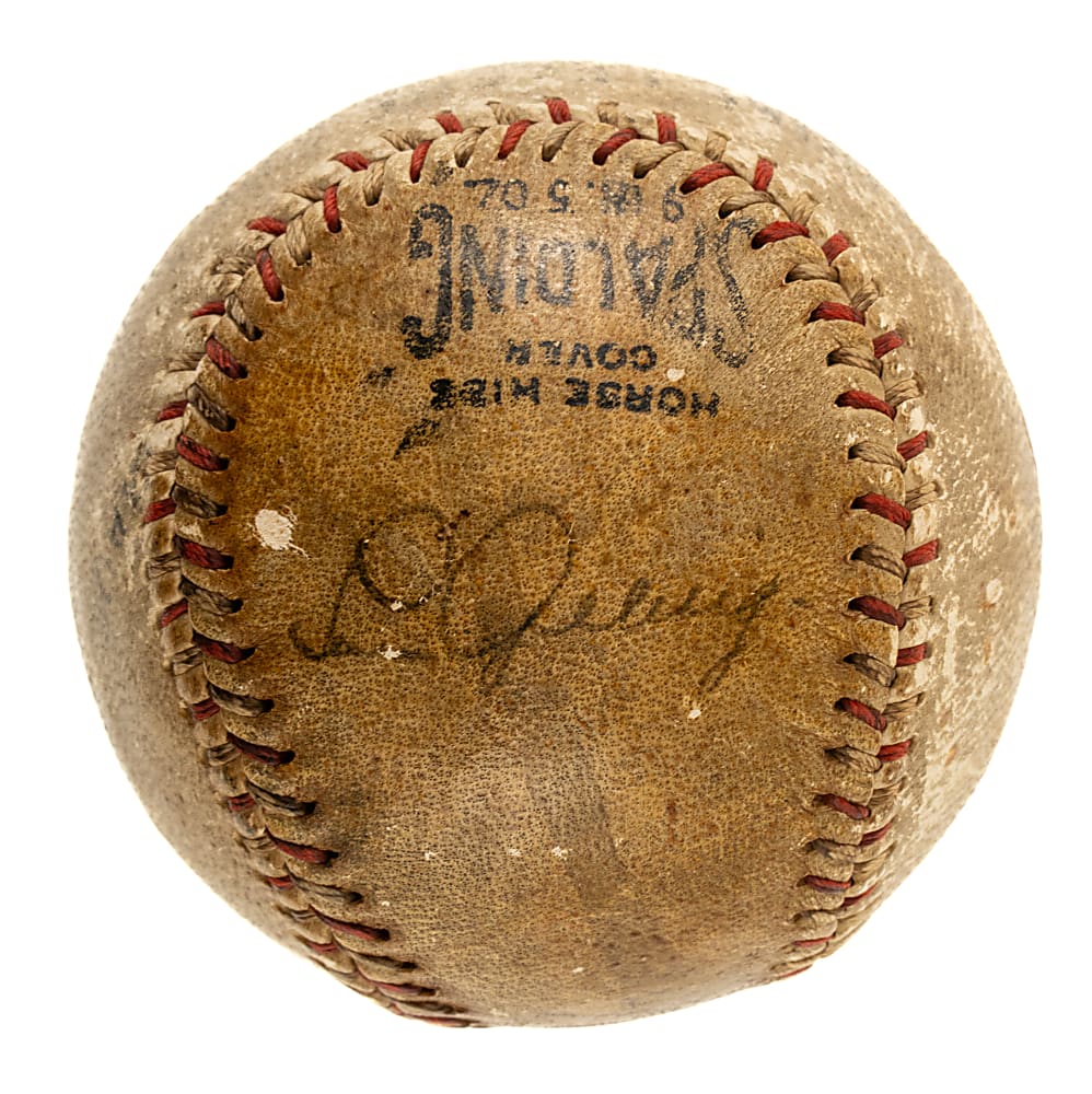 Babe Ruth and Lou Gehrig Dual-Signed Baseball - JSA