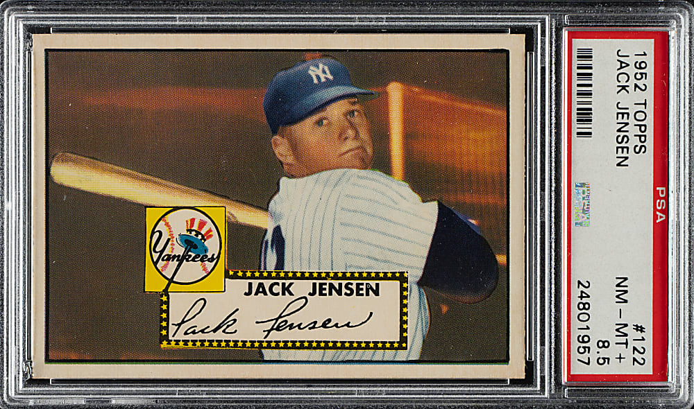 1952 Topps #122 Jack Jensen PSA NM-MT+ 8.5