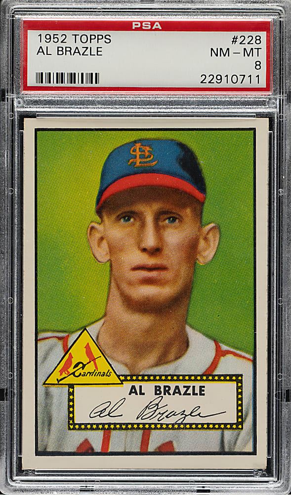 1952 Topps #228 Al Brazle PSA NM-MT 8