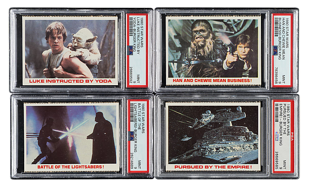 1980 Burger King "Star Wars" PSA-Graded Complete Set (36) Including 23 PSA MINT 9s