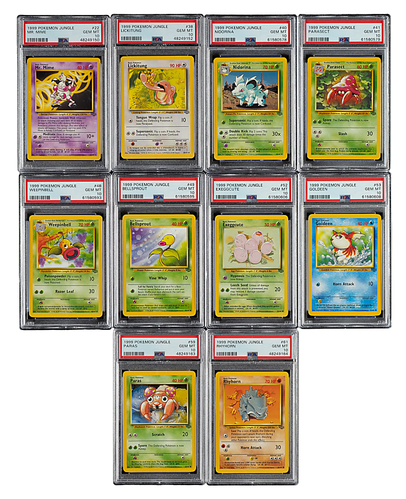 1999 Pokemon Jungle PSA GEM MINT 10 Collection (13)