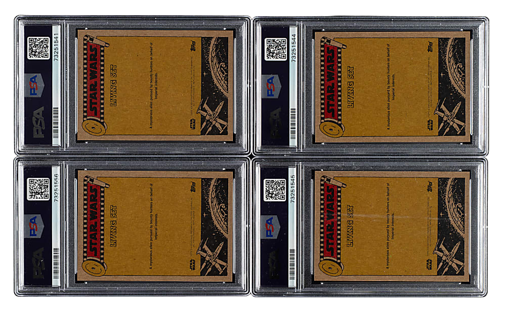 2019 Topps "Star Wars" Living #58 The Child PSA GEM MINT 10 Collection (4)